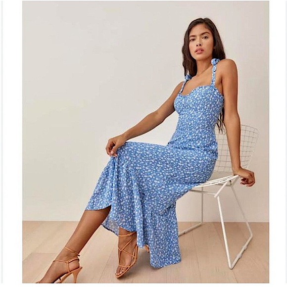 Reformation Nikita Dress in Marie Flora Print - Picture 6 of 10